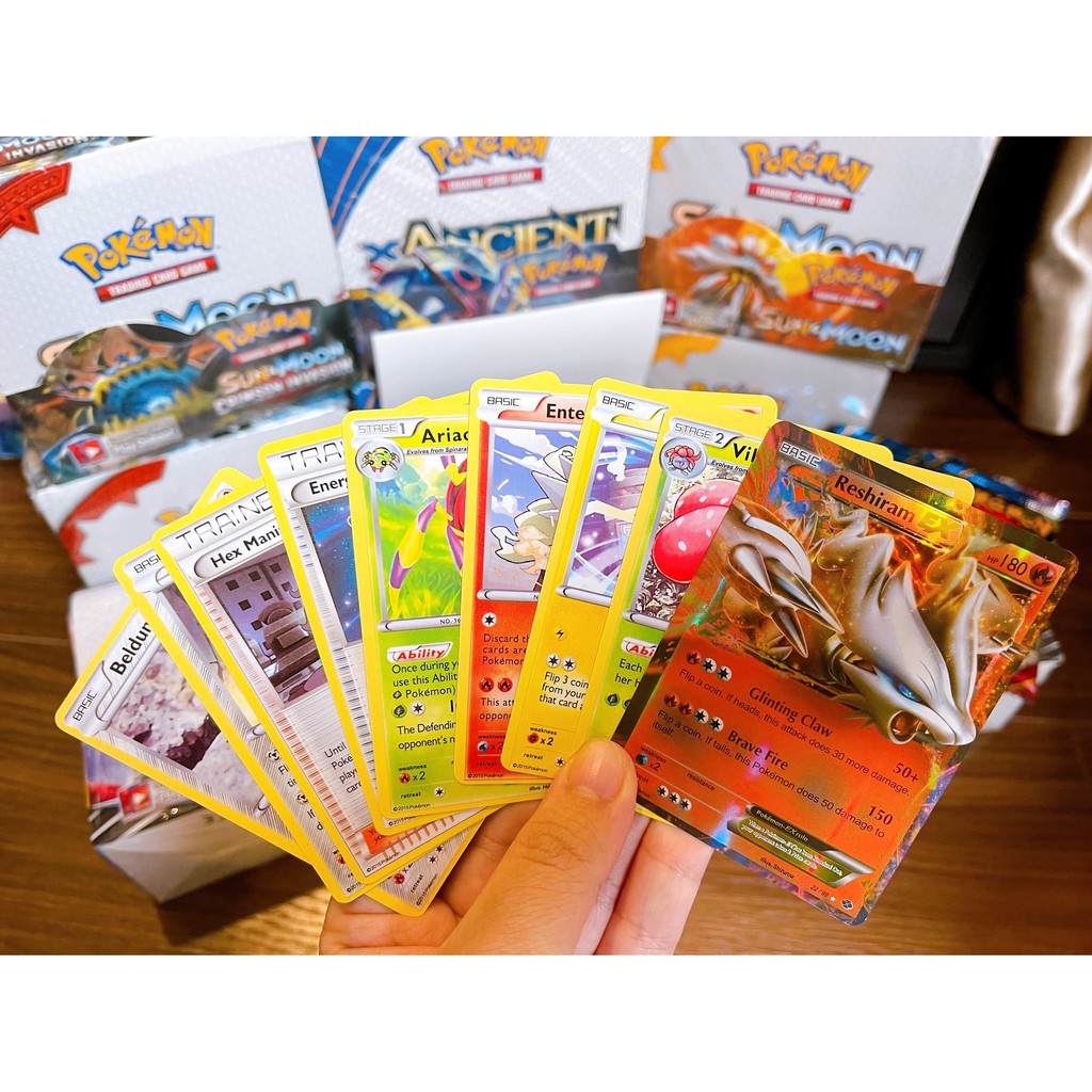 Thẻ Bài Pokemon Loại Đẹp - Hộp 324 Thẻ