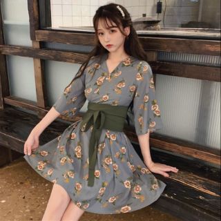 Có sẵn Đầm kimono cách tân có bigsize