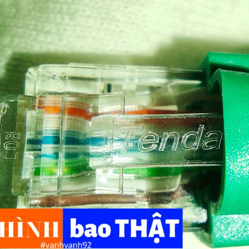 1 HẠT BẤM ĐẦU DÂY CÁP MẠNG RJ45 TENDA TD1013C nhựa chính hãng in nổi hiệu,ít lỗi, chắc chắn bền không gãy