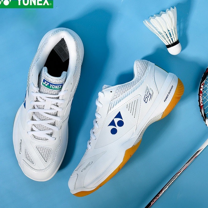 Giày thể thao cầu lông YONEX màu xanh sẫm dành cho nam nữ, đế đàn hồi, chơi được sân bê tông, chống lật cổ chân