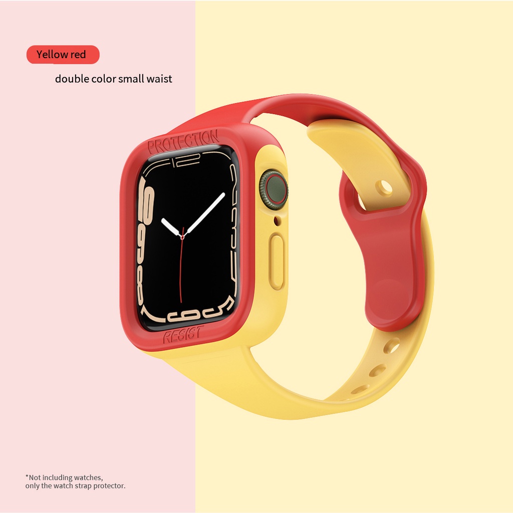 Dây Silicone + Dây Đeo 44MM 38mm Cho IWatch 4 5 6 SE 7 41MM 45MM