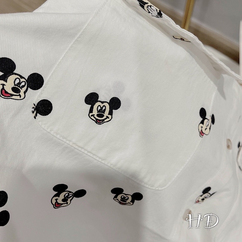 Áo sơ mi jean mickey QC