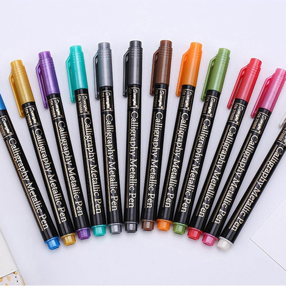 Set 12/ 20 bút lông màu ánh kim dùng để vẽ tranh