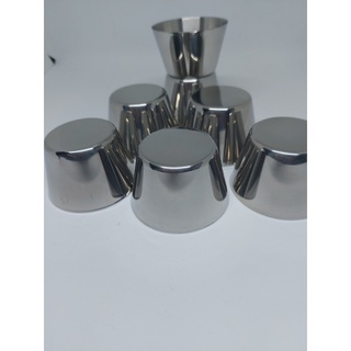 Combo 10 khuôn làm bánh inox 304 làm bánh flan , rau câu , cupcake làm đá không gỉ 3 size