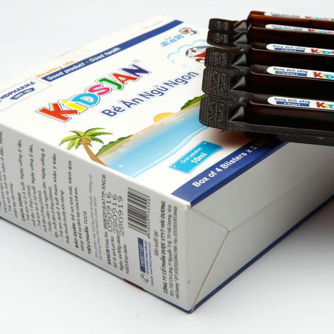 Kidsjan Bé Ăn Ngủ Ngon - Hộp 20 ống x 10ml - HD