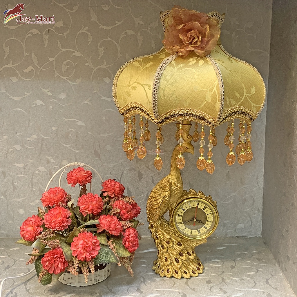11 Đèn Để Bàn Tân Cổ Điển Trang Trí Phòng Ngủ Quý Phái Sang Trọng JOYMART Đèn Bàn Phòng Khách Chao Vải Cao Cấp
