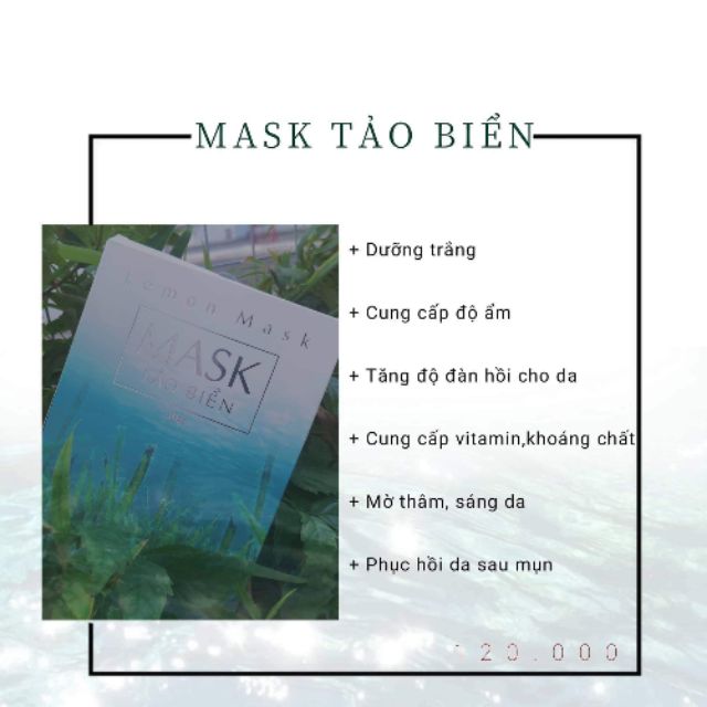 Mask Tảo Biển - Lemon Mask