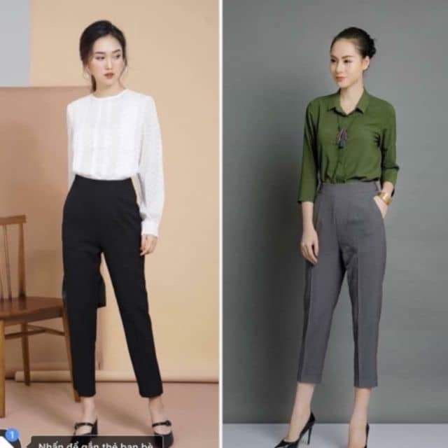 Quần Tây Công Sở Khoá Sườn [ Hàng Cao Cấp
