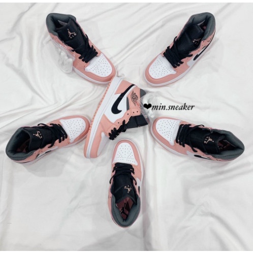 Giày Jodan Cao Cổ Màu Hồng Full Size Nữ | BigBuy360 - bigbuy360.vn