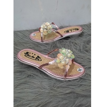 DÉP GUỐC HOA ĐÍNH NGỌC BÉ GÁI CAO 3CM