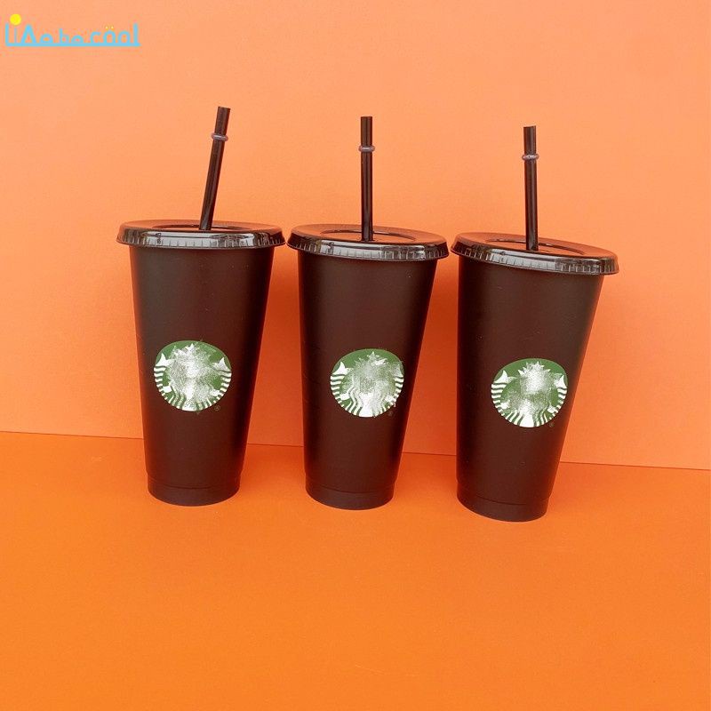Ly Nhựa Uống Nước Starbucks Đổi Màu Có Nắp Đậy Dung Tích 24 Oz thumbnail