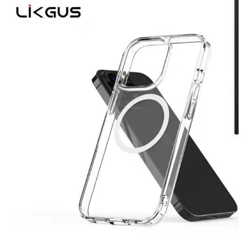 Ốp Lưng LIKGUS Iphone 13, 13 Pro, 13 Pro Max Trong Suốt Mica Hỗ Trợ Sạc Không Dây MagSafe