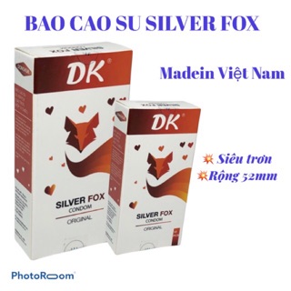[ HÀNG CHÍNH HÃNG] Bao Cao Su SILVER FOX Trơn Siêu Mỏng
