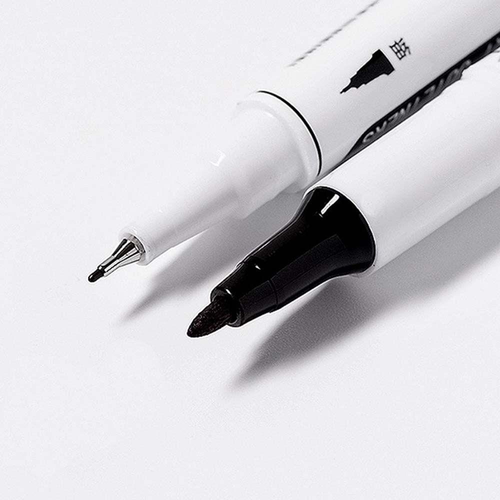 Bút Sáp Graffic Trang Trí Móng Hai Đầu Màu Đen Lâu Trôi Chống Thấm Nước BERNARDO