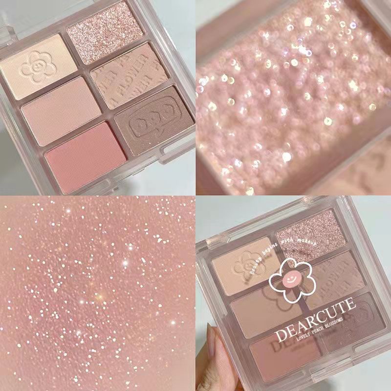 [Hàng mới về] Bảng phấn mắt 6 màu sắc hiệu ứng lì/ ánh ngọc trai thời trang thu đông chất lượng cao | BigBuy360 - bigbuy360.vn