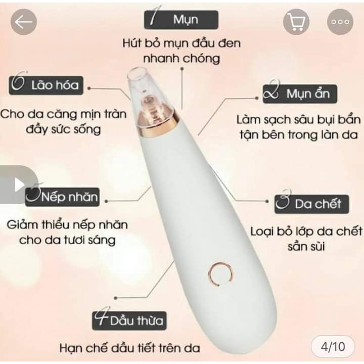 Máy Hút Mụn Đầu Đen siêu mạnh Bản Quốc Tế