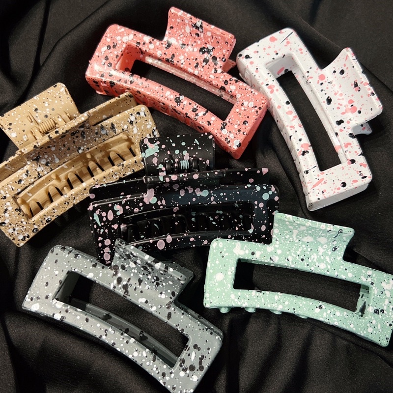 Kẹp Tóc Gắp Vuông Chấm Nhiều Màu - KEP1169