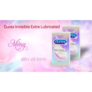 [BAO CAO SU SIÊU MỎNG]  - DUREX INVISIBLE EXTRATHIN - 10 CÁI