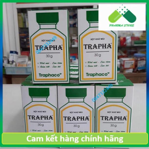 5 hộp Bột khử mùi Trapha 30g