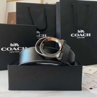 Thắt lưng nam Coach da thật bền đẹp full box dây đục lỗ