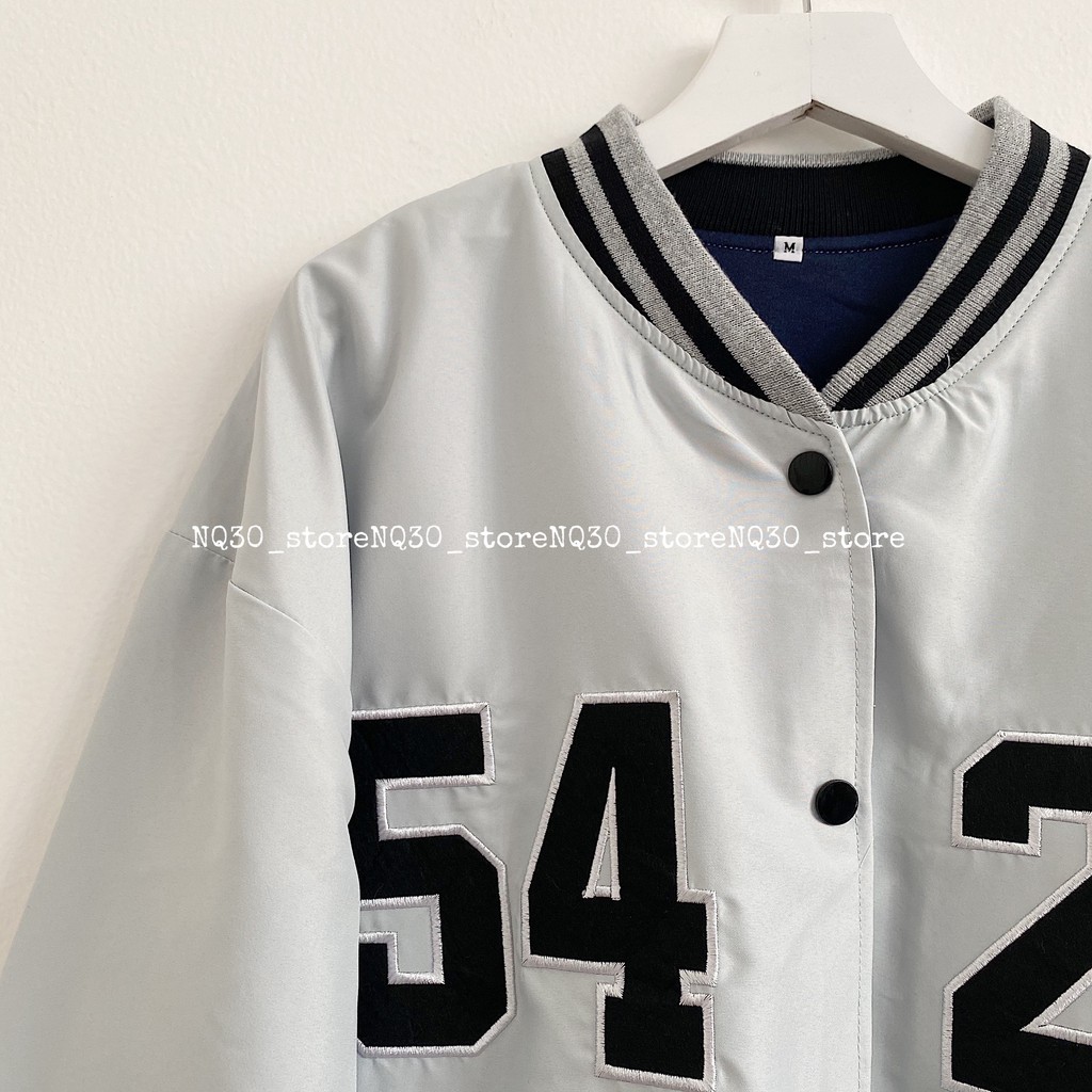 Áo Bomber Dù Thêu Số Chất Lớp Lót Nỉ Nam Nữ Ullzang | BigBuy360 - bigbuy360.vn