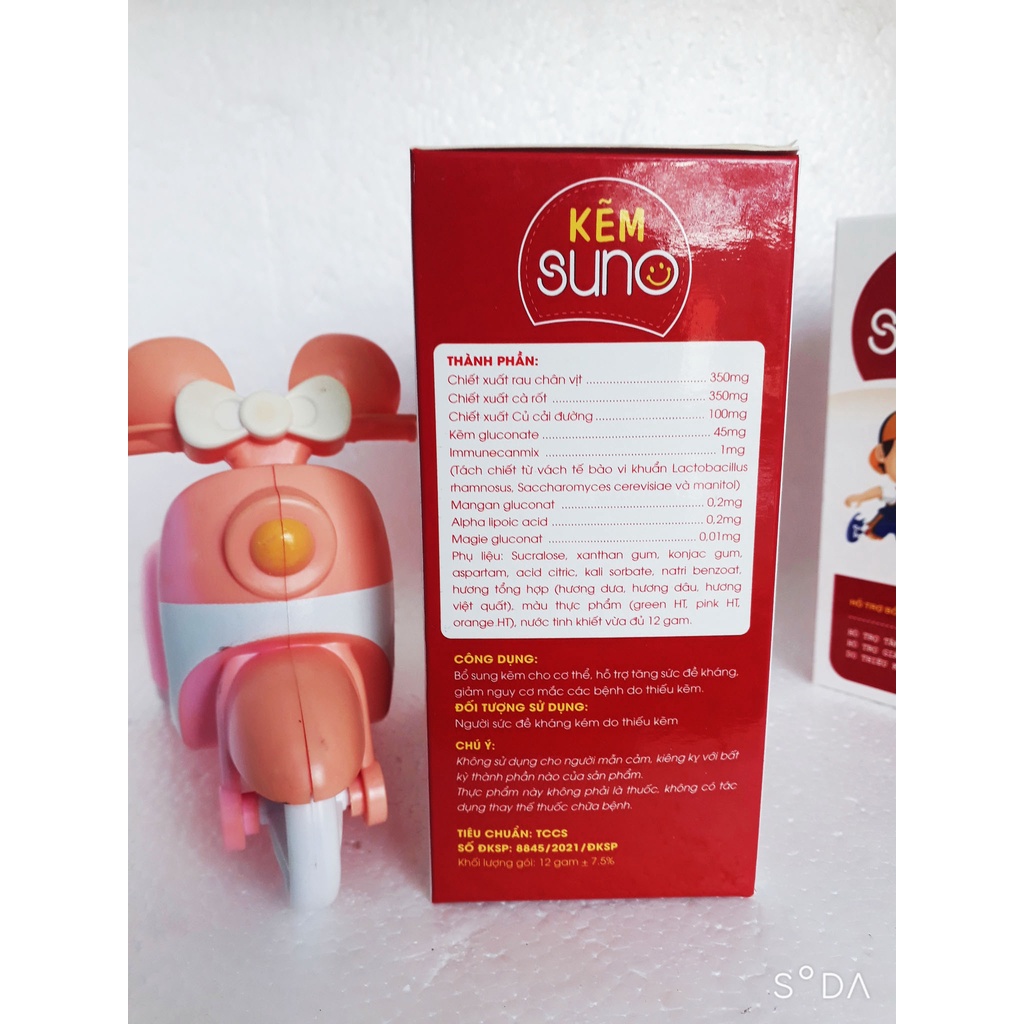 Kẽm thạch SUNO, giúp bổ sung kẽm và tăng cường sức đề kháng cho cơ thể