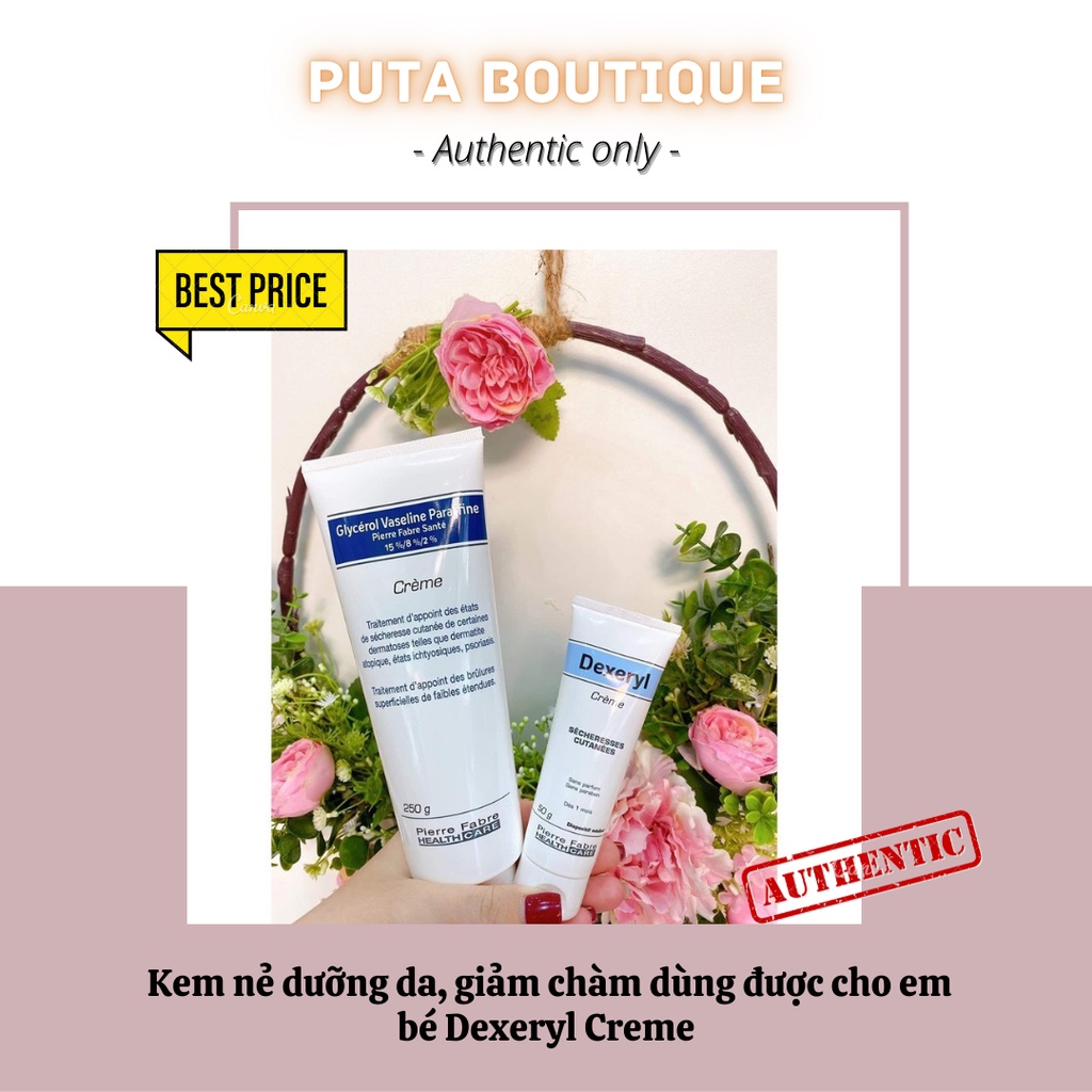 Kem nẻ dưỡng da, giảm chàm dùng được cho em bé Dexeryl Creme