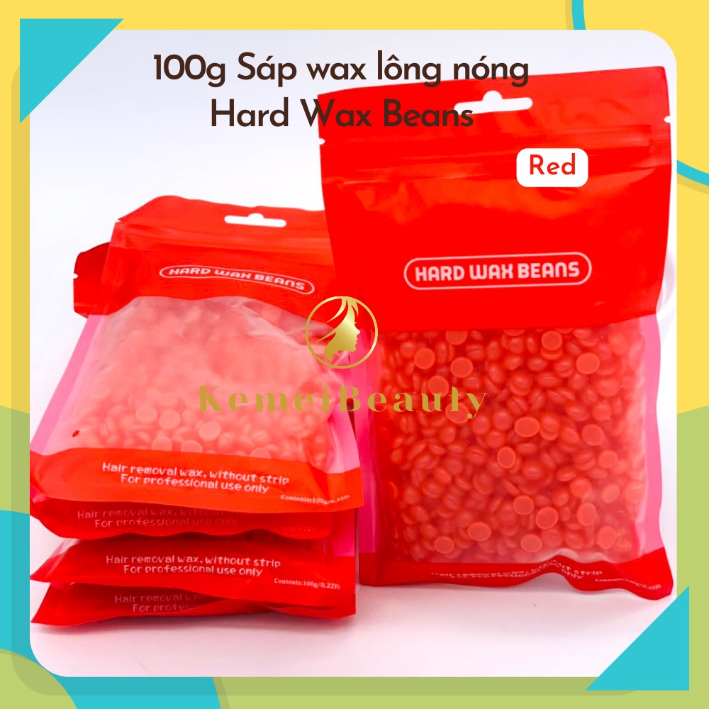Sáp Wax Lông Hạt Đậu Hard Bean 100g - Wax tẩy lông nách, bikini, vùng kín an toàn, tiết kiệm