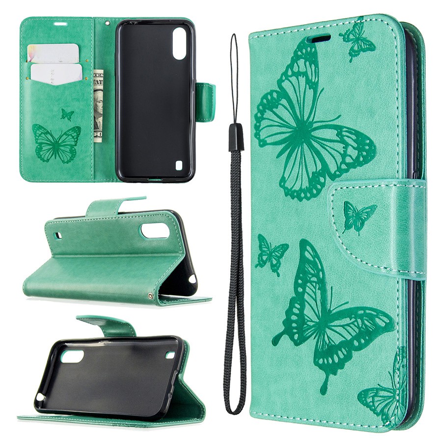 Case for Samsung A01 two butterfly leather phone shell | BigBuy360 - bigbuy360.vn