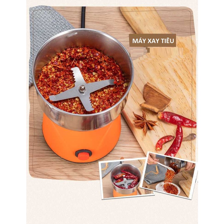 Máy Xay Cafe, Xay Tiêu, Hạt Ngũ Cốc Đa Năng Nima NM800 công suất 150W Nhiều Màu, Nhỏ Gọn, Nắp Trong Suốt