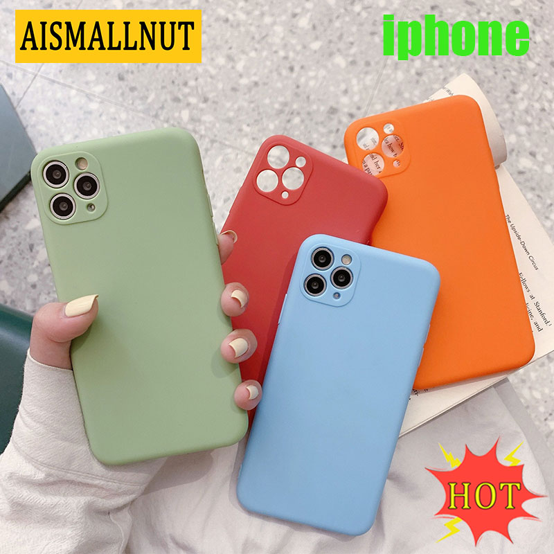 IPHONE Ốp Lưng Silicone Mềm Chống Rơi Vỡ Cho Iphone6 6s 6plus 6splus 7 8 7plus 8 8plus X Xs Xr Xsmax Iphone11 11pro 11promax Iphone12 12pro 12promax