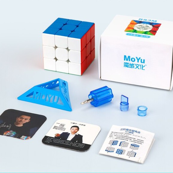 Rubik 3x3 Moyu RS3M Nam Châm 3 Tầng Stickerless MF3RS V3 M (Hãng Mod)