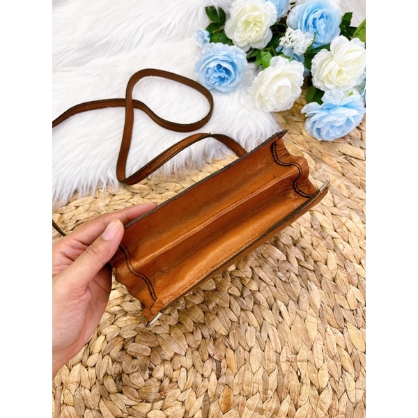 Túi da mộc dáng hộp hàng si