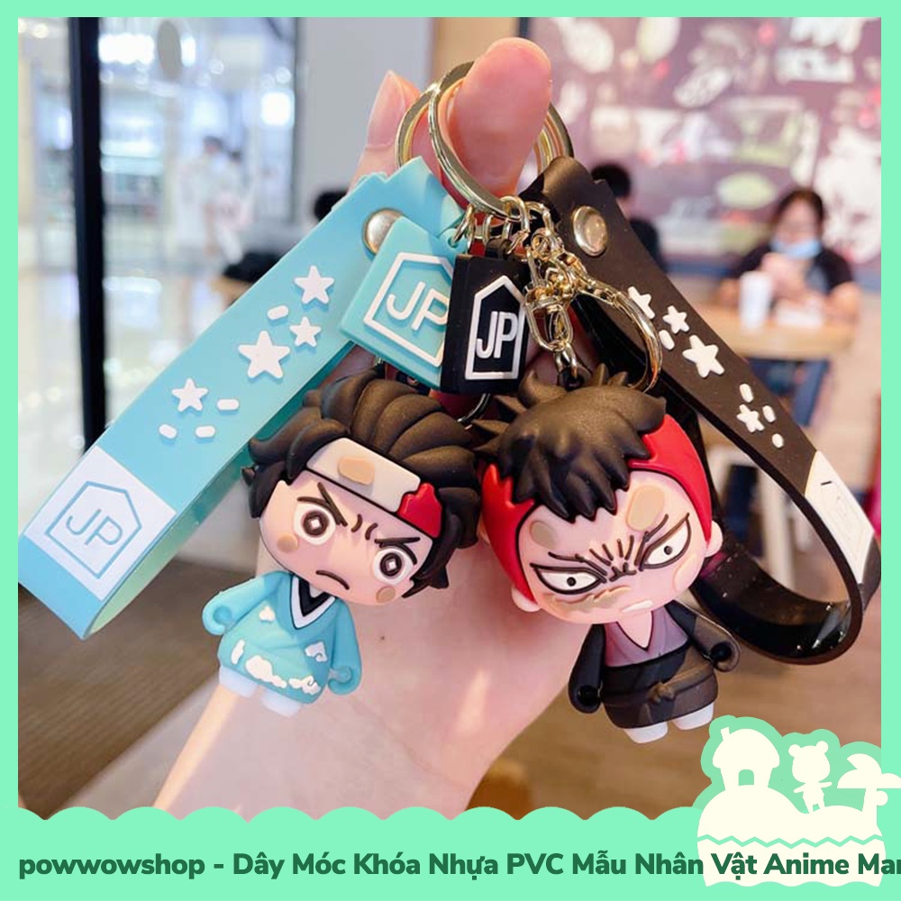 [Sẵn VN - Hỏa Tốc] Dây Móc Khóa Nhựa PVC Mẫu Nhân Vật Hoạt Hình Anime Manga Kimetsu No Yaiba Stand