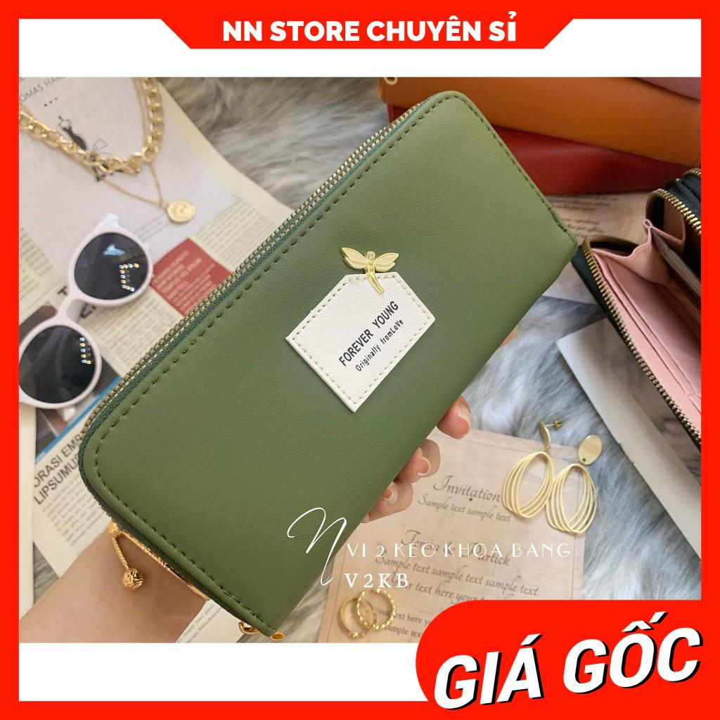 VÍ 2 KÉO LOGO CHUỒN CHUỒN XINH XẮN V1KB - 159 ⚡FREESHIP⚡100% ẢNH THẬT⚡ NN CHUYÊN SỈ - NN STORE