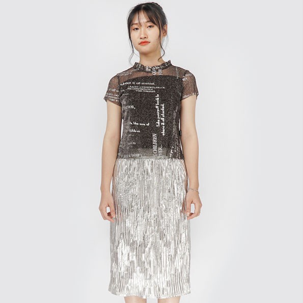 Set áo & chân váy Angeli Pham, size S, nguyên tag