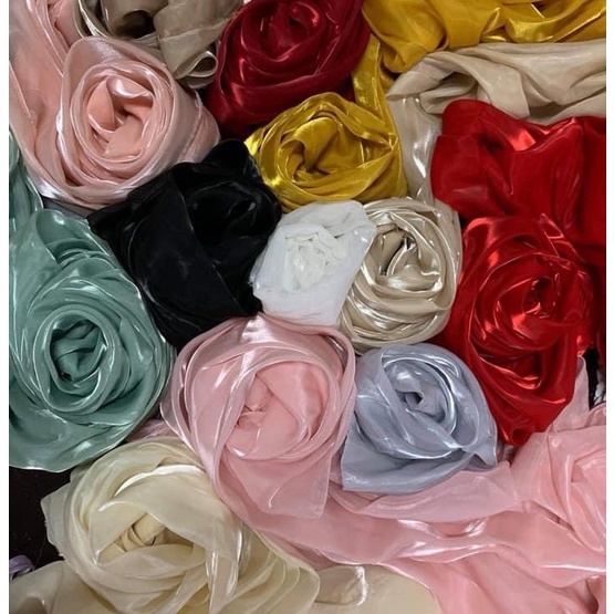 ⚡NHIỀU MÀU⚡ Vải voan tơ sống organza óng ánh nhiều màu may váy đầm sơ mi