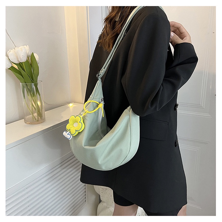 Túi Đeo JASMIN NOIR Chéo Bằng Nylon Thiết Kế Đơn Giản Thời Trang Cho Nữ