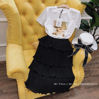 Set áo cvay tầng