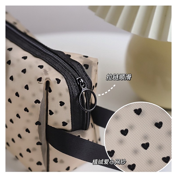 Túi đựng đồ trang điểm mỹ phẩm du lịch makeup skincare cá nhân mini trong suốt có khóa MY02