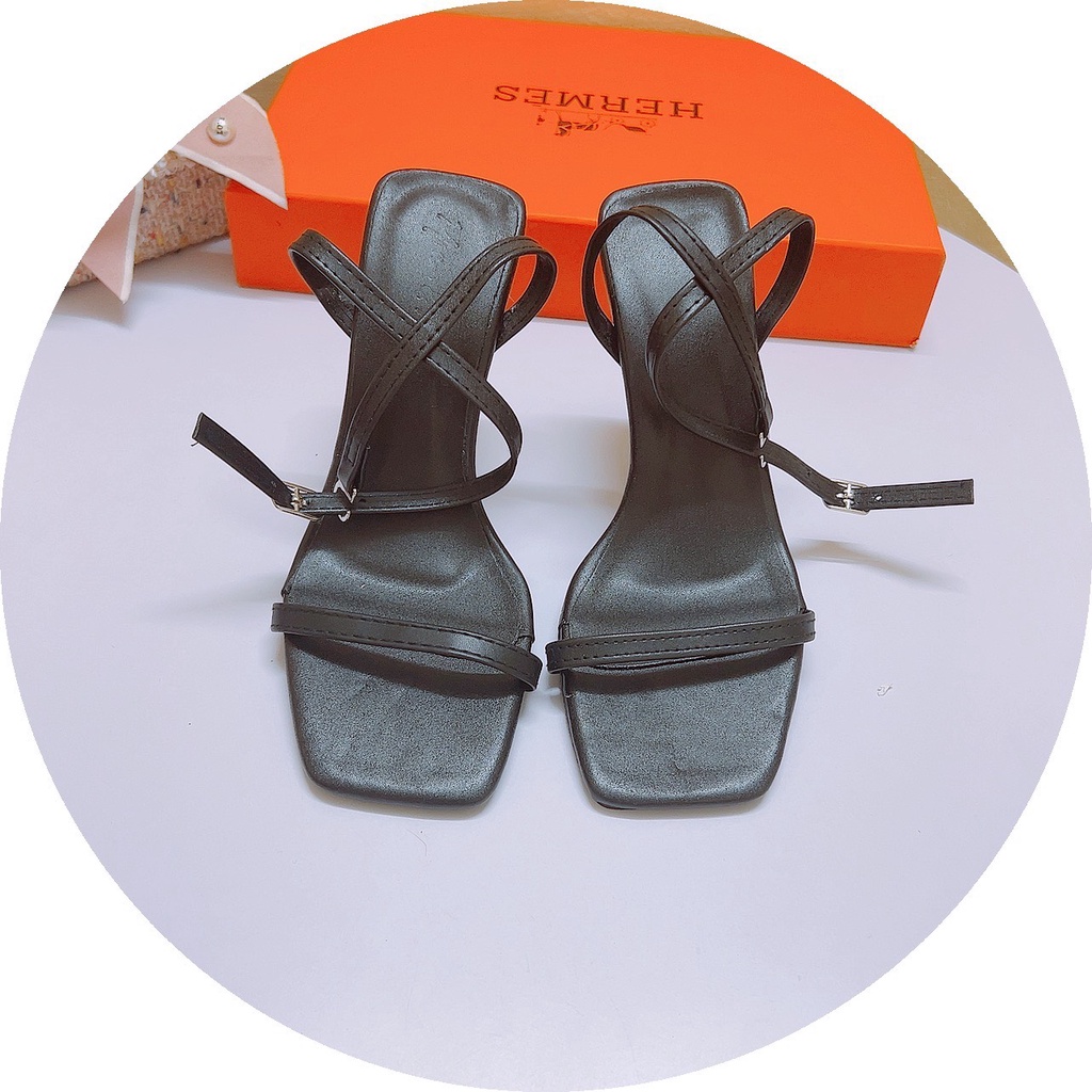 SANDAL CAO GÓT NT MỚI- GIÀY THỜI TRANG QUAI NGANG MẢNH - GUỐC NỮ CAO 9 PHÂN