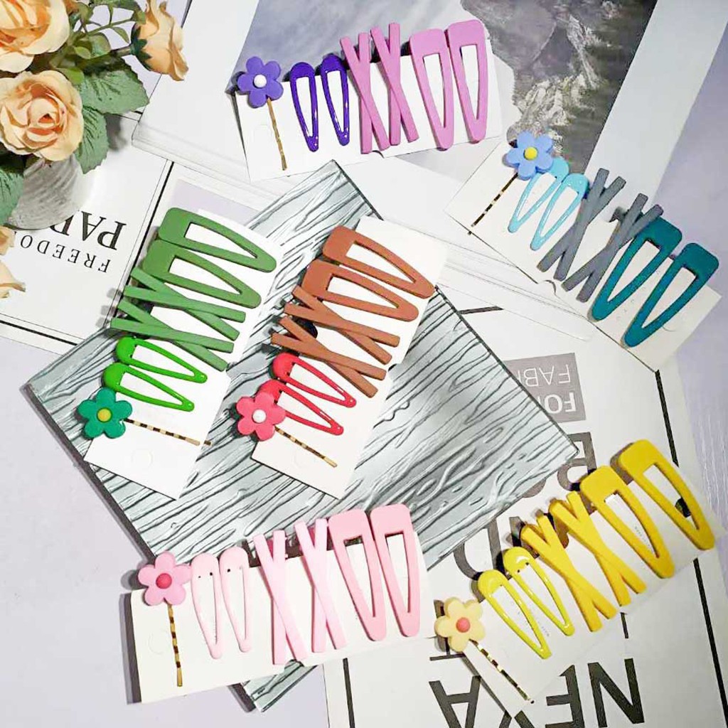 Set 7 Chiếc Kẹp Tóc Siêu Cute