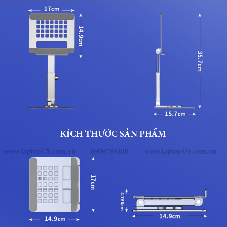 Giá Đỡ Ipad Nâng Độ Cao Xoay 360 Hợp Kim Nhôm (NC1)