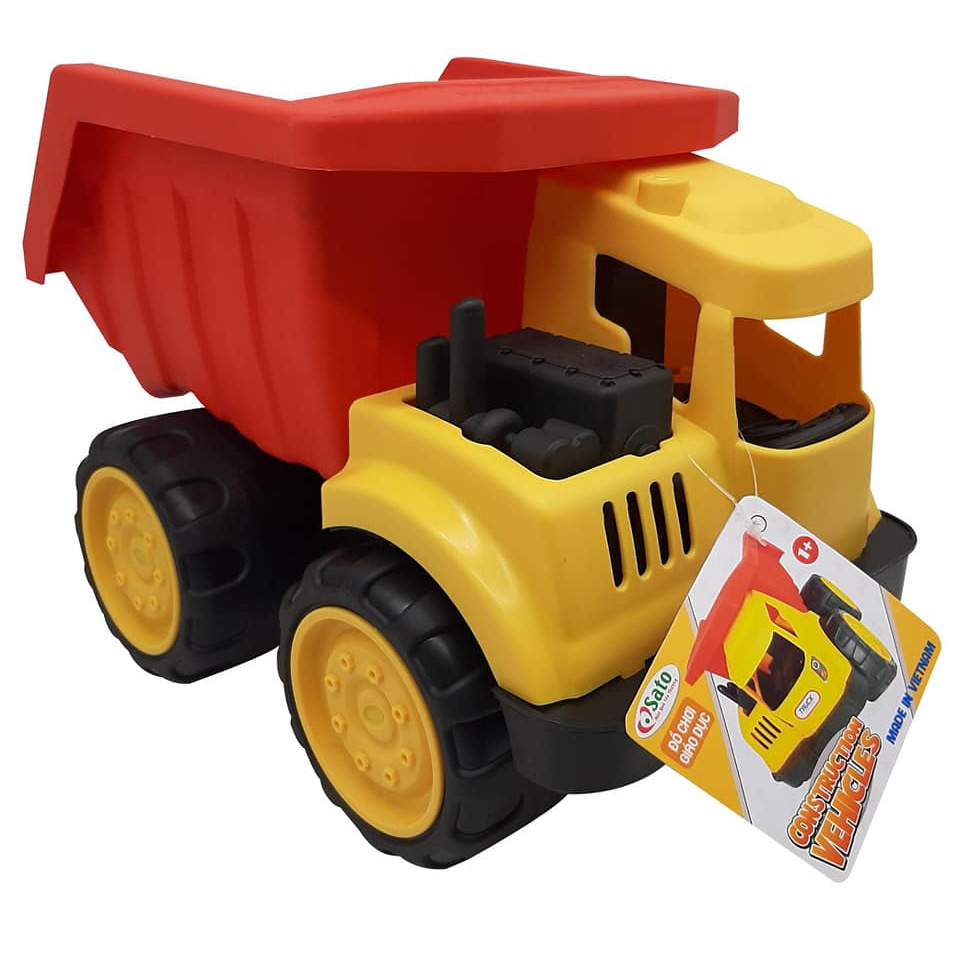 Đồ chơi hướng nghiệp  - XE TẢI Size Đại Chở Cát Sỏi kích thước lớn 35x24x24cm Hàng Việt Nam