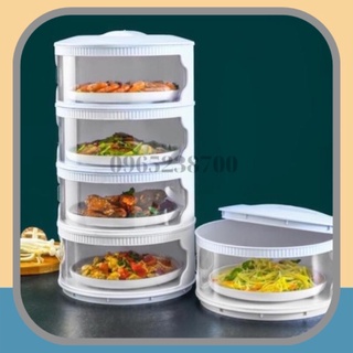Lồng bàn đứng đựng thức ăn 5 tầng