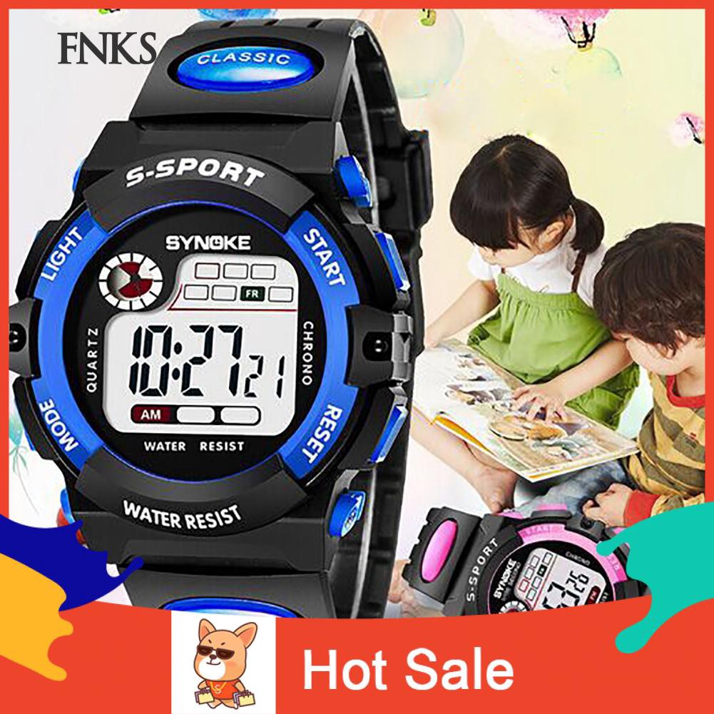 Đồng hồ thể thao kỹ thuật số có báo thức cho bé