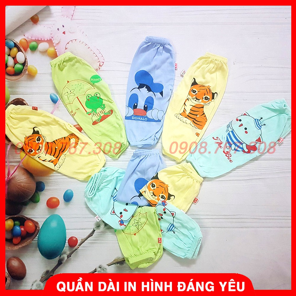 Quần Dài Sơ Sinh Hình Thú Chất Cotton Cho Bé Đến 7kg(Họa Tiết Đa Dạng)