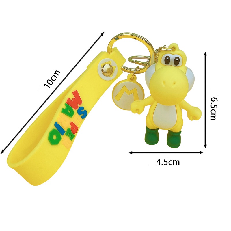 Móc Khóa Hình Yoshi 3D 6cm Dễ Thương
