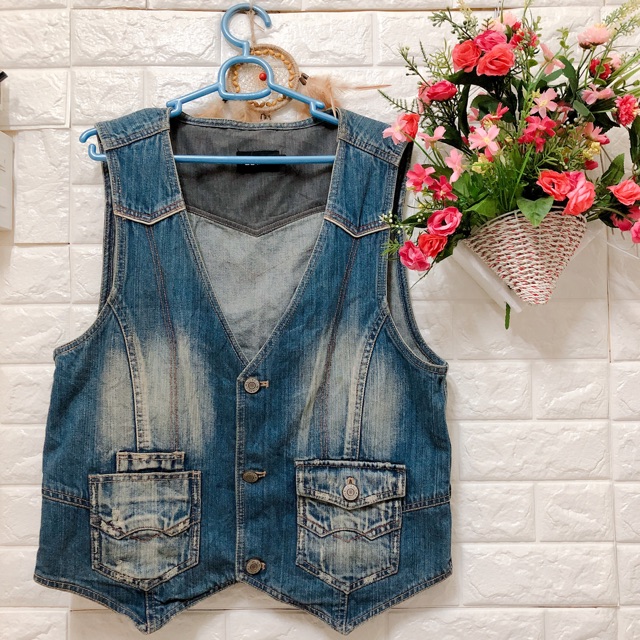 Thanh lý áo khoác jean gile unisex Edwin