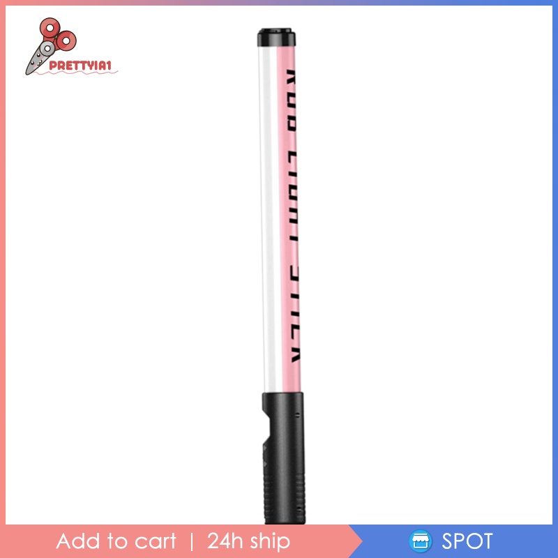 [Prettyia1] Đèn LED RGB Cầm Tay Hỗ Trợ Quay Video / Chụp Ảnh 2500-8500K / 10 Chế Độ Chiếu Sáng